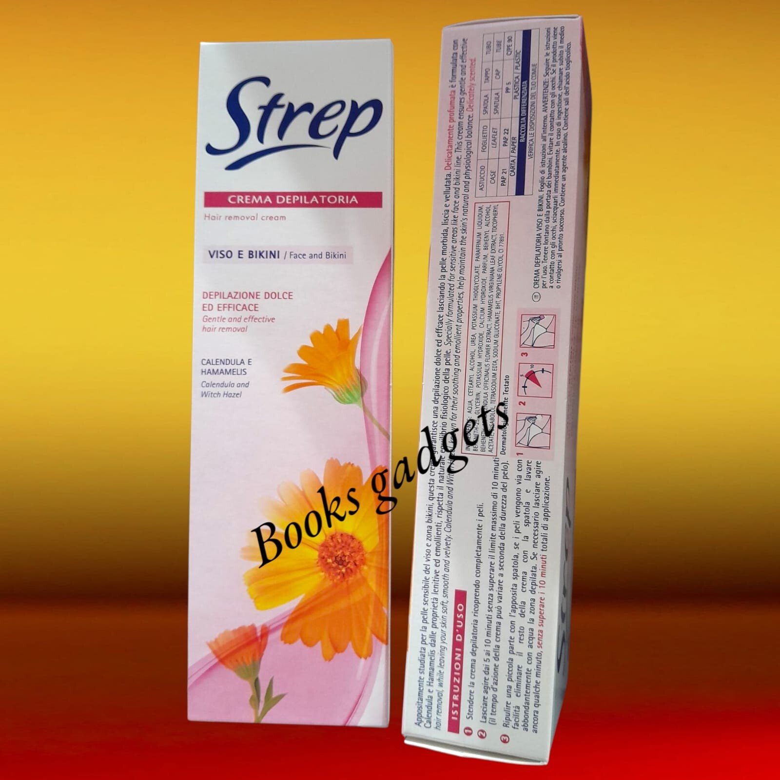 Kit 5x Strep Crema Depilatoria Viso e Bikini | Trattamento Delicato