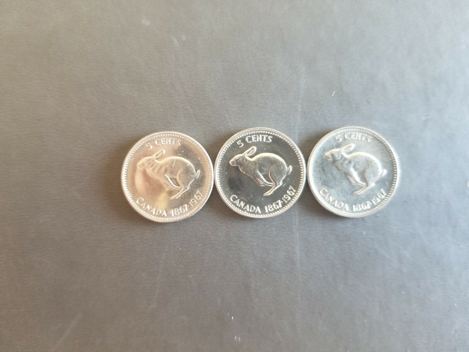 1867-1967 CANADA Centennial FIVE Cent Nickel Rabbit 5 Cent Coin | eBay