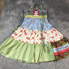 Matilda Jane Its A Wonderful Parade Ellie Raffle Ticket Tiered Dress Sz 6