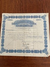 Lockwood & Bradley Ltd 1936 1000 Shares