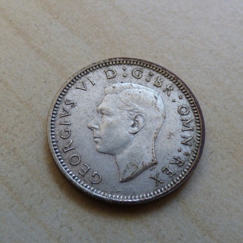 George VI Sixpence 6D Silber/ Cupro-Nickel Münzen Wählen Sie Ihr Datum 1937-1952 - Bild 59 von 273