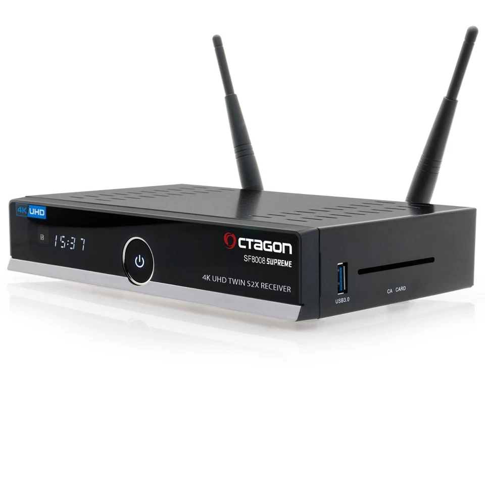 Octagon SF8008 4K TWIN SUPREME UHD E2 2x DVB-S2X Linux PVR Twin Sat Receiver M.2 - Bild 4 von 4