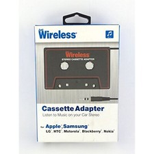 Just Wireless Universal 3.5mm Car Audio Cassette Adapter Black/Red 20070