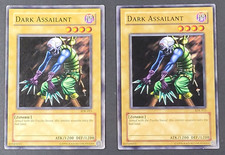 Yugioh TCG - 2x Dark Assailant - SDK-015 - LP/NM - Unlimited - Vintage - 2002