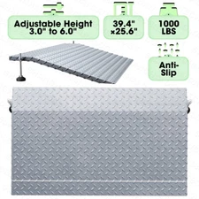 VNN Door Threshold ramp Ideal Handicap Ramp for home Wheelchairs 1000LB Capacity