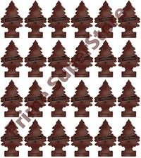 Lot Of New 24 Pack Little Trees Air Freshener Leather Scent for Home Auto/Car
