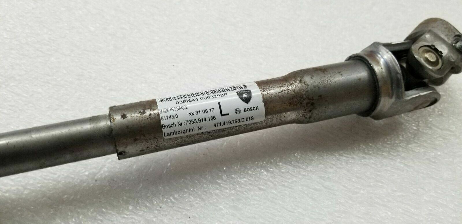 LAMBORGHINI AVENTADOR STEERING COLUMN SHAFT OEM 471419753D