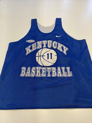 Game Worn Used Kentucky Wildcats Nike Basketball Practice Jersey