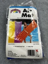 Vintage Splash Club Air Mat Pool Float Vintage New Sealed 27x72 Vinyl Swim