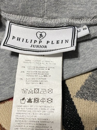 Philipp Plein Joggers Kids 12-13 Teddy Junior I Don’t Share Toys T12 - Picture 6 of 9