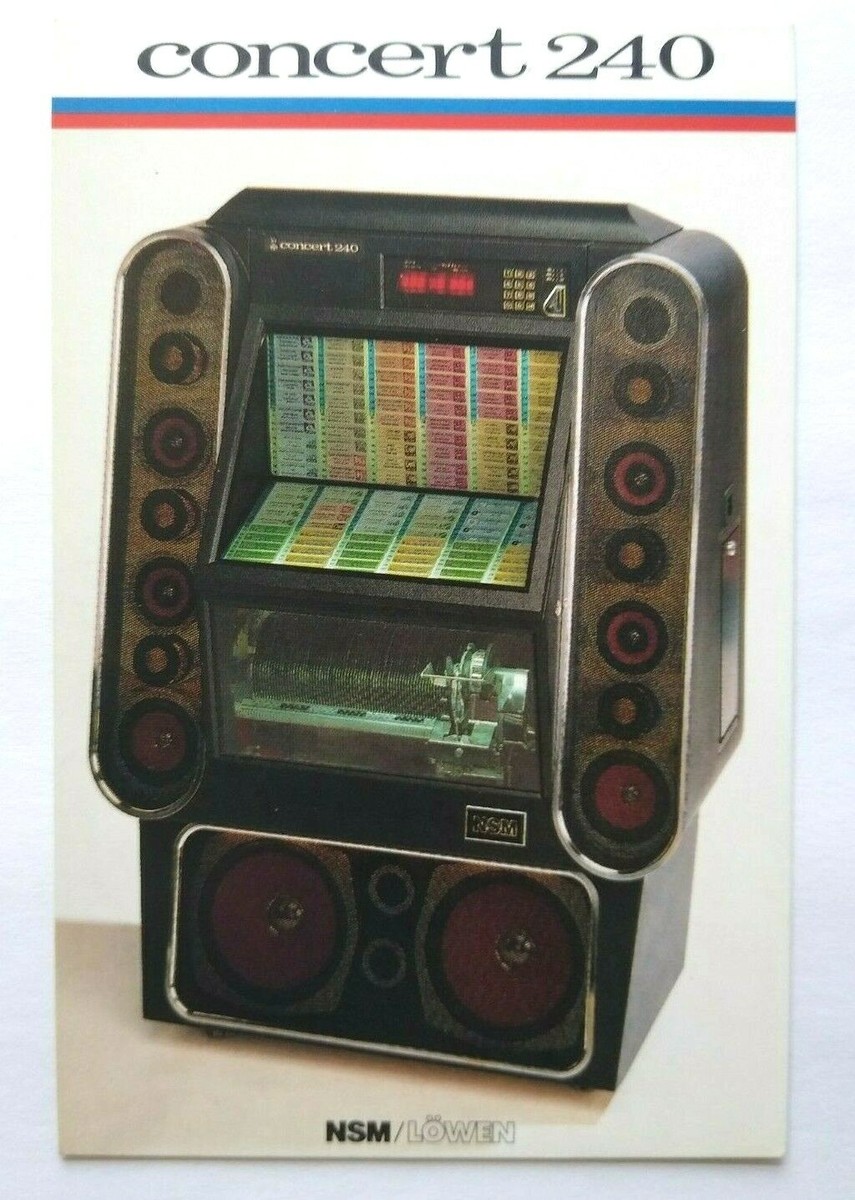 Concert 240 NSM Jukebox Postcard Original NOS Phonograph Music