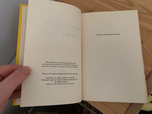Double Star By Robert Heinlein Hardcover Book Club Edition Missing DJ 1956 - Foto 5 di 6