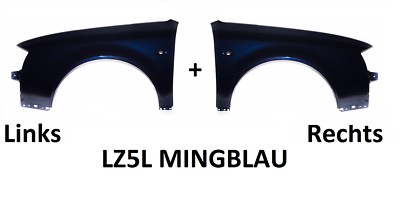 Audi A6 C5 Kotflügel LZ5L MINGBLAU NEU 97-01 Rechts+Links neu lackiert 