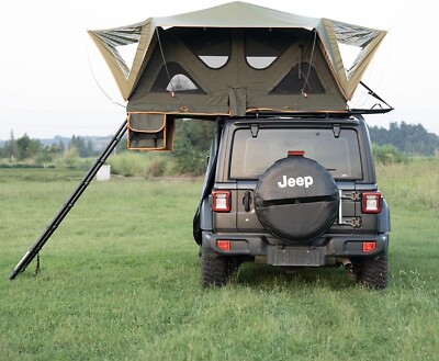 Naturnest Roof Top Tent Soft Shell Car Camping Tent w/ Ladder for Outdoor Travel