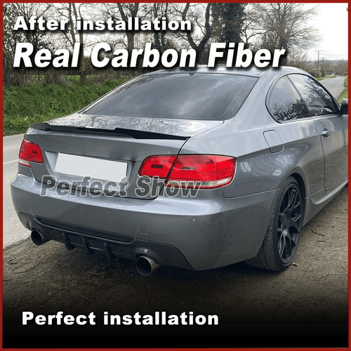 For BMW 3Series E92 E93 325i M-Sport 2007-13 REAL Carbon Fiber Rear Diffuser Lip - Picture 10 of 15