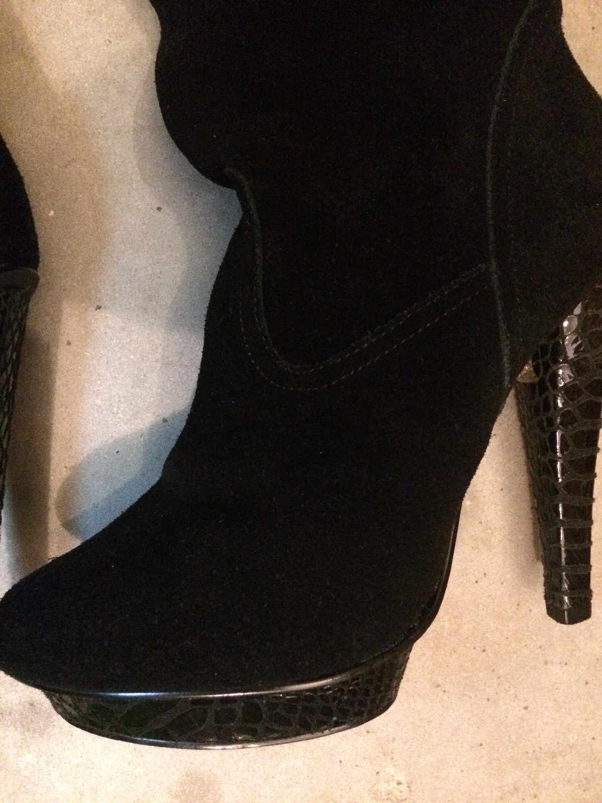 Bakers REAL SUEDE LEATHER thigh high boots platform a… Gem