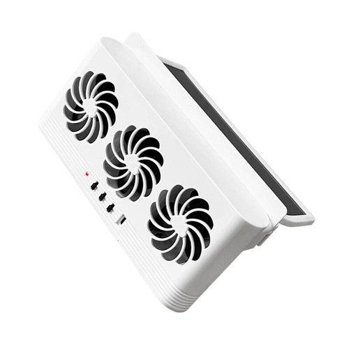 Front Rear Window Exhaust Fan Car Cooling Fan USB Charging Battery Solar Powered - Picture 9 of 10