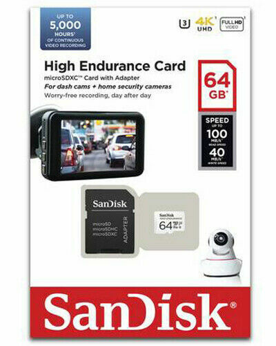 SanDisk High Endurance 32GB 64GB 128GB Micro SD Security Dash Cam Memory Card AU - Picture 4 of 12