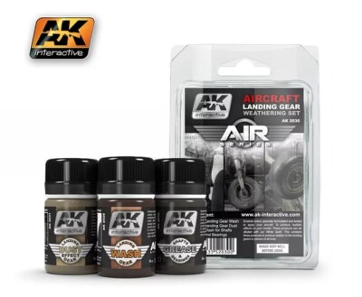 AK Interactive AK2030 - Aircraft Landing Gear Weathering Set - Neu
