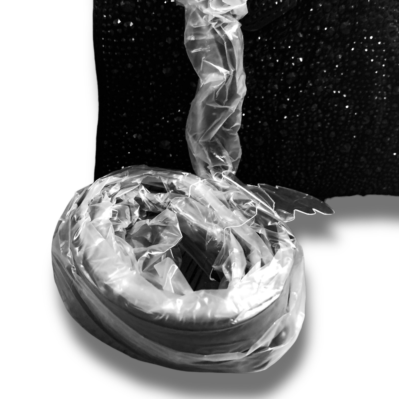 Steve Madden BMICKEY Rhinestone Purse Crossbody Bag Stone Black Rare