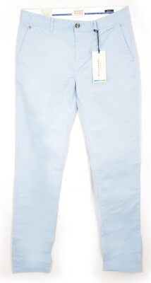 SCOTCH & SODA MOTT Chino Hose Super Slim Fit Stretch Herren hellblau 165927