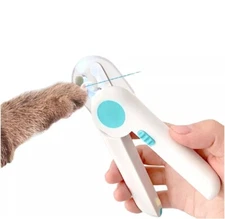 LED Pet Nail Clipper w/ Grinder – Illuminated Nail Trimmer & File for Dogs & Cat