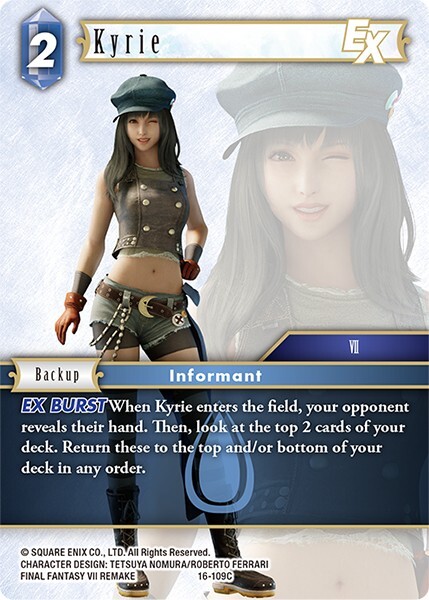 Kyrie [Final Fantasy TCG] Card - SQUARE ENIX [NEAR MINT] 16-109C