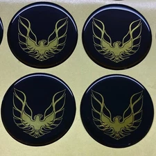 GOLD FIREBIRD TRANS AM SPECIAL EDITION  Wheel Center Cap Emblems decals stickers