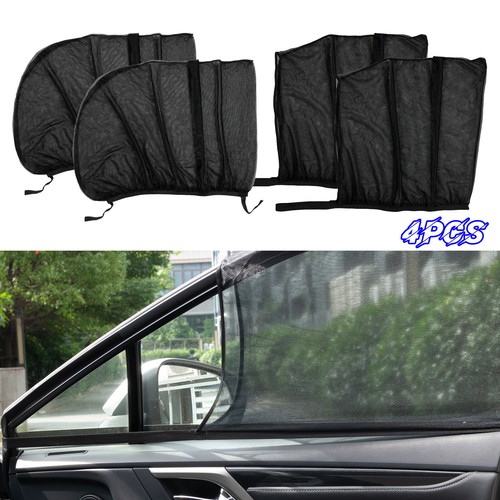 4x Car Side Front Rear Window Sun Shade Cover Visor Mesh Shield UV