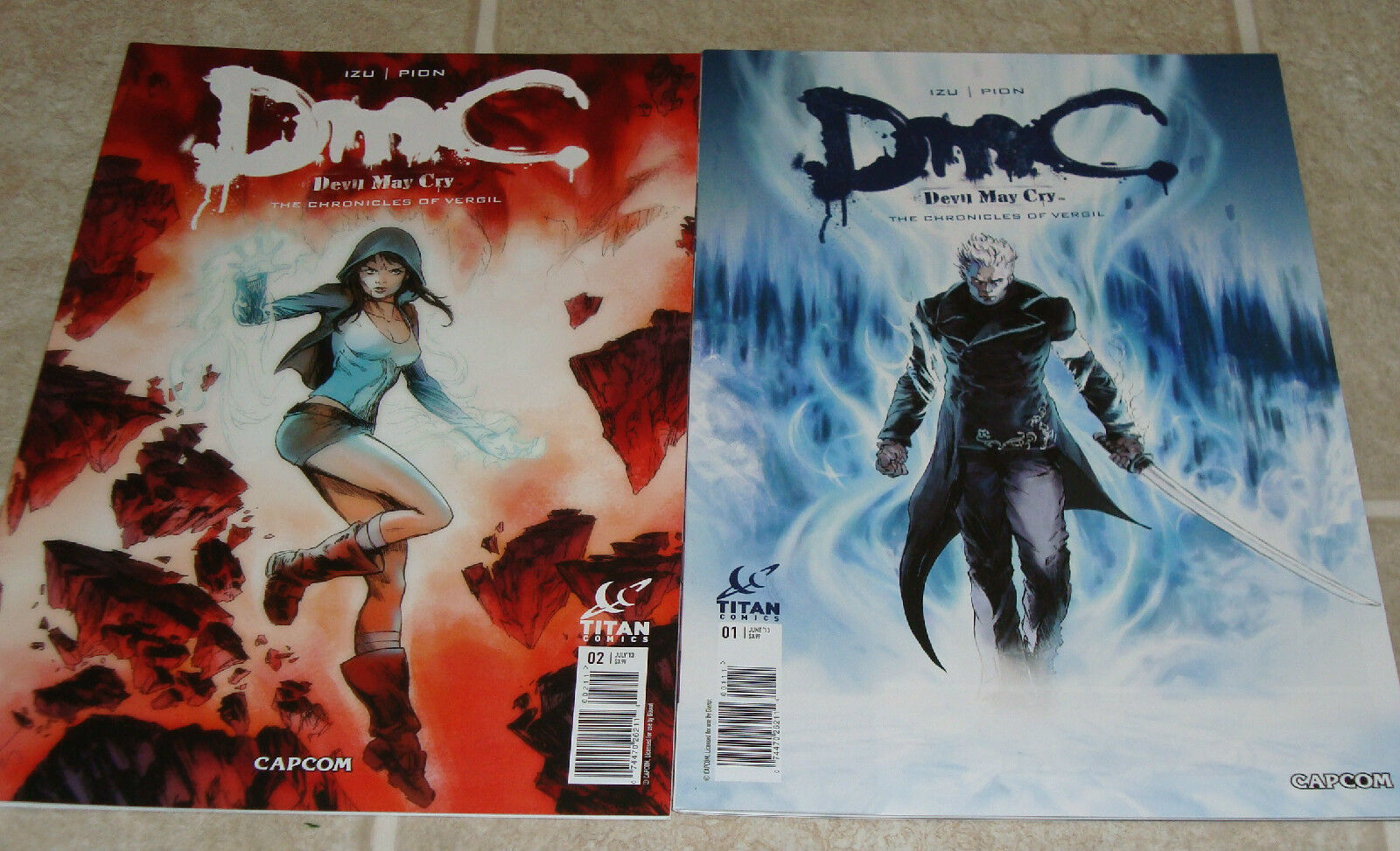 DMC DEVIL MAY CRY CHRONICLES OF VERGIL # 1 - 2 IZU PION CAPCOM TITAN COMICS