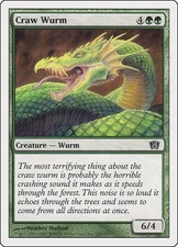 Craw Wurm #239 *Normal* (LP) - 8th Edition MTG