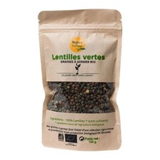 Graines à germer bio de Lentilles vertes 150 g