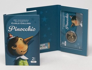 Italien 2 Euro 2026 Pinocchio BU Coincard