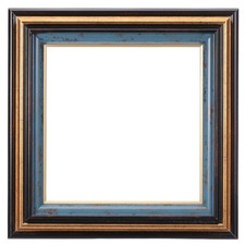 Frame for Canvas Painting, 10x10" Resin Canvas Floater Frames, Dark Blue/Gold