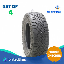 Set Of 4 Used 26565r17 Goodyear Wrangler Duratrac 112s - 7.5-8.532