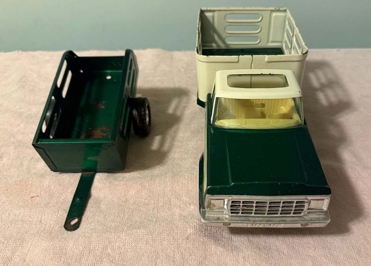 Vintage Nylint Farms Green Farm Hauling Truck with Trailer | eBay