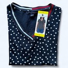 Tommy Hilfiger Women's V-Neck Tee Navy Size Small, Med ,or XXL NWT