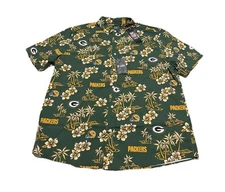 NEW Reyn Spooner NFL Green Bay Packers Football Aloha Hawaiian Shirt Men’s 2XL
