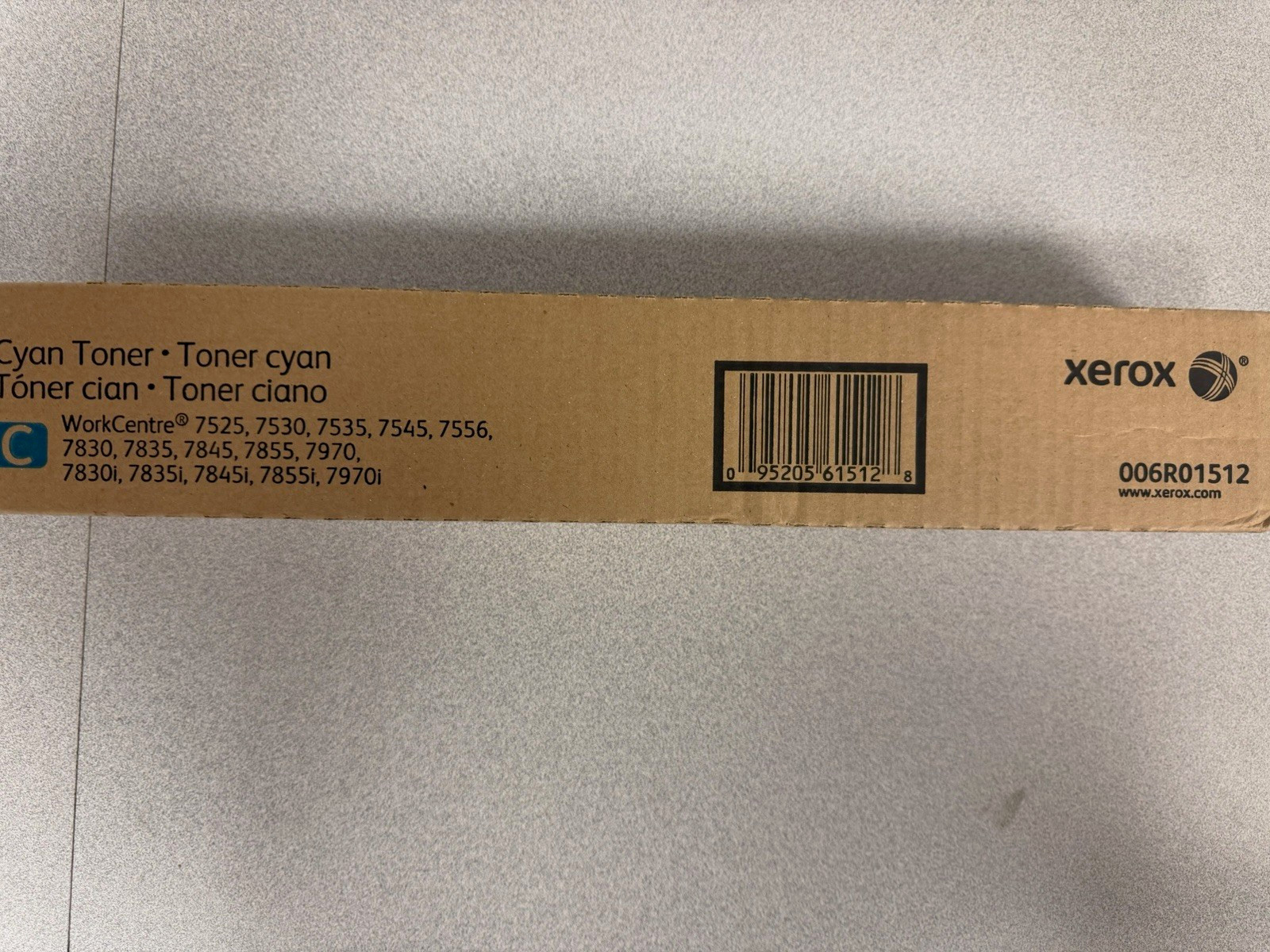 Xerox 006R01512 Cyan Toner Cartridge for WorkCentre 7525 7530 7535 color