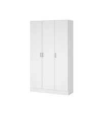 ARMADIO MULTIFUNZIONE 3 ANTE BATTENTI BIANCO 104,2X36X180,9 CM