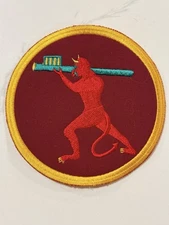 RED DEVIL w/ Rocket Launcher RPG - 4” Morale Military Patch