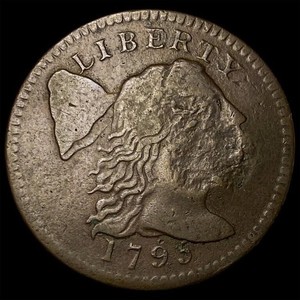 1795 Liberty Cap Large Cent Plain Edge ICG MS30. LOW SHIPPING!!