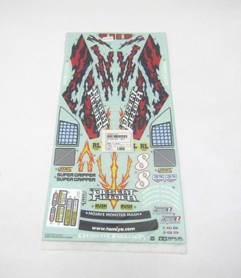 Tamiya 58537 Desert Fielder / TA02T, 9496116 / 19496116 Decals / Aufkleber, Neu in OVP