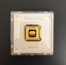 20 gram Gold Bar Geiger Edelmetalle Made in Germany (Encapsulated w/Assay) WOW!