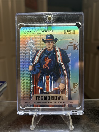 Bo Jackson Battle Arena Tecmo Bowl End Zone Blue Ice Duke Of Denver Elway P-185