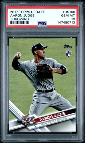 2017 Topps Update Series - Aaron Judge #US166 Throwing (RC) Rookie PSA 10 Gem