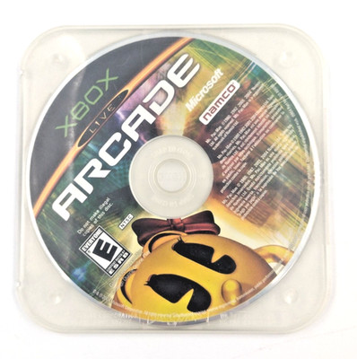Xbox Live Ms. Pac-Man ARCADE Namco Microsoft Xbox 2004 Rated E Clear Case