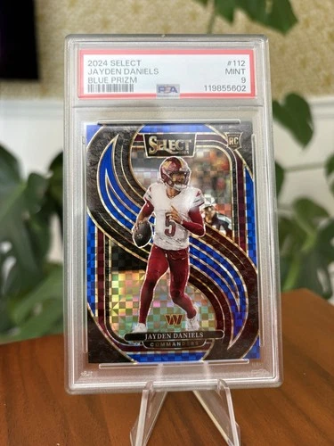 2024 Select Jayden Daniels Blue Prizm #/175 Rookie PSA 9