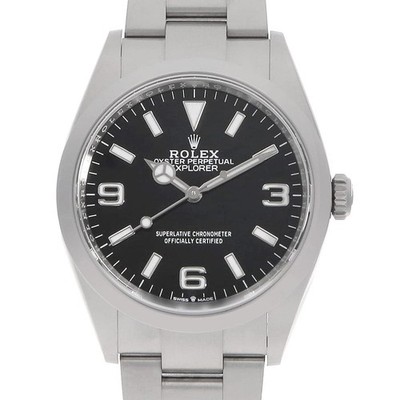 ROLEX Explorer 36 124270 schwarz Zufallszahl gebraucht Herren