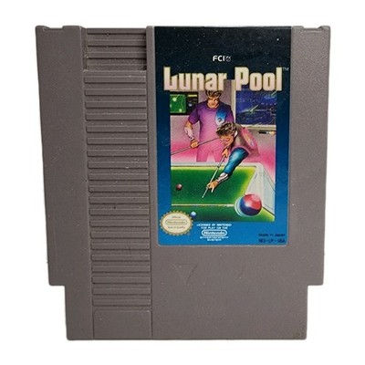 Vtg LUNAR POOL Billiards Video Game (Nintendo NES, 1987) Cartridge Only - TESTED